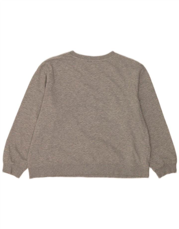 Marks & Spencer Sweat-shirt court pour femme UK 16 Grand gris moucheté