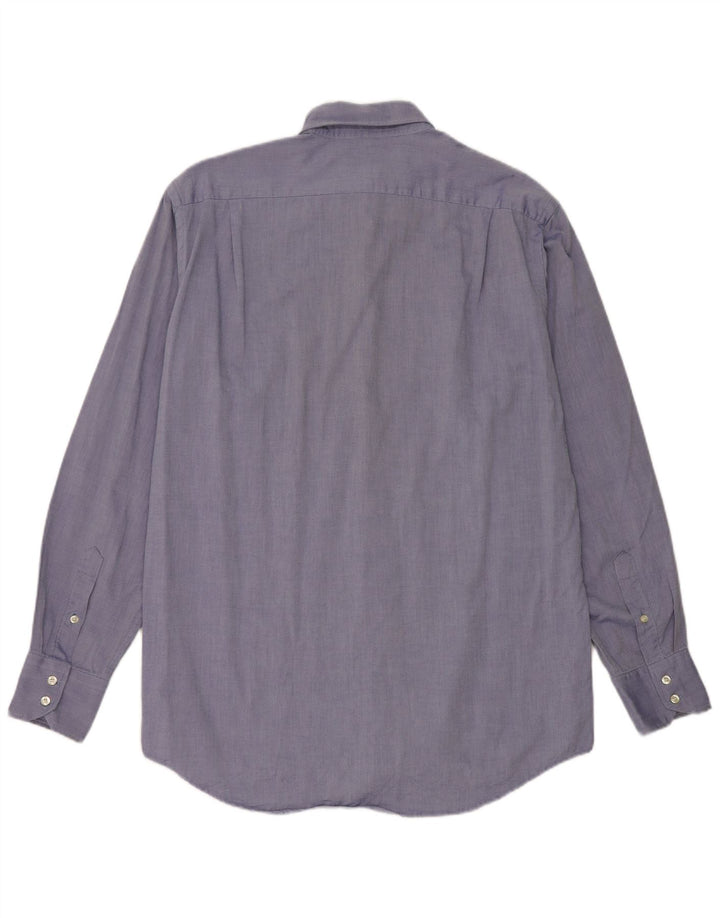 Lacoste Chemise Homme Taille 40 Coton Bleu Moyen