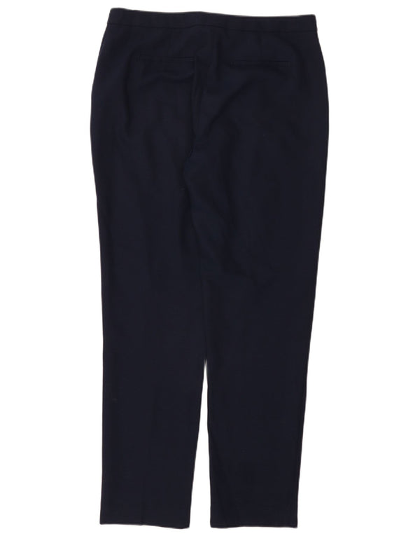 Reiss Pantalon Chino Slim Femme UK 12 Medium W32 L29 Bleu Marine Laine