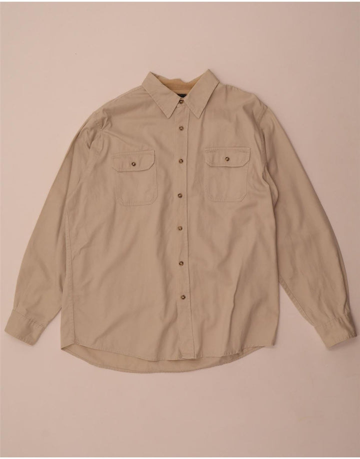 Wrangler Chemise Homme Large Coton Blanc Cassé