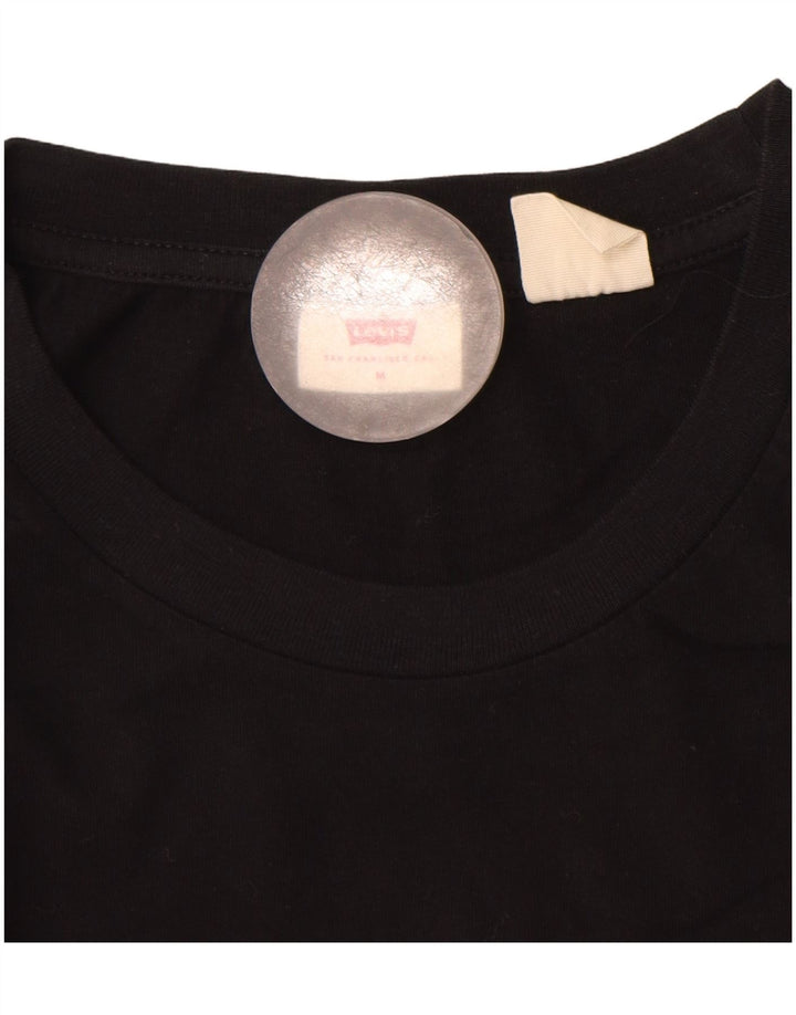 Levi's T-Shirt Femme UK 14 Medium Noir