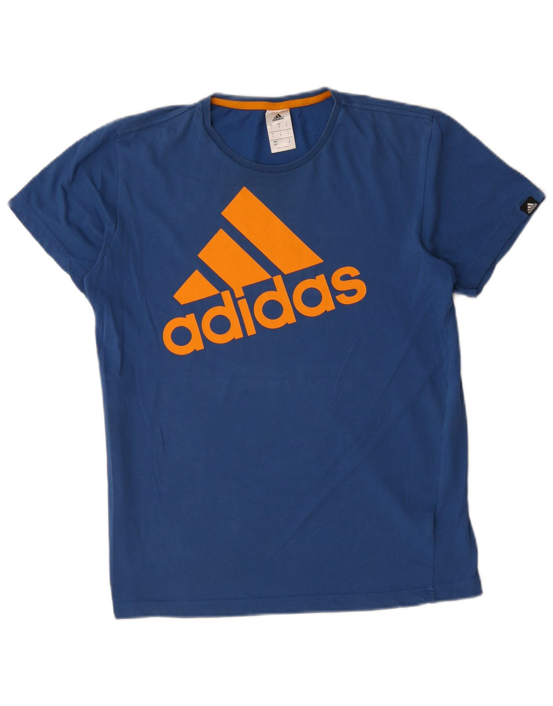 Adidas T-shirt graphique pour homme en coton bleu petit