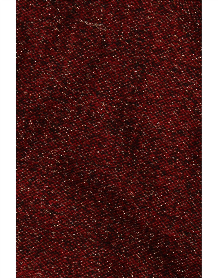 PACO BOUTIQUE Robe pull à manches longues pour femme UK 14 Large Rouge Moucheté