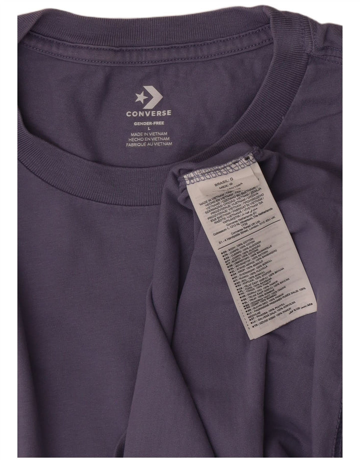 Converse T-Shirt Homme Haut Large Bleu Marine Coton