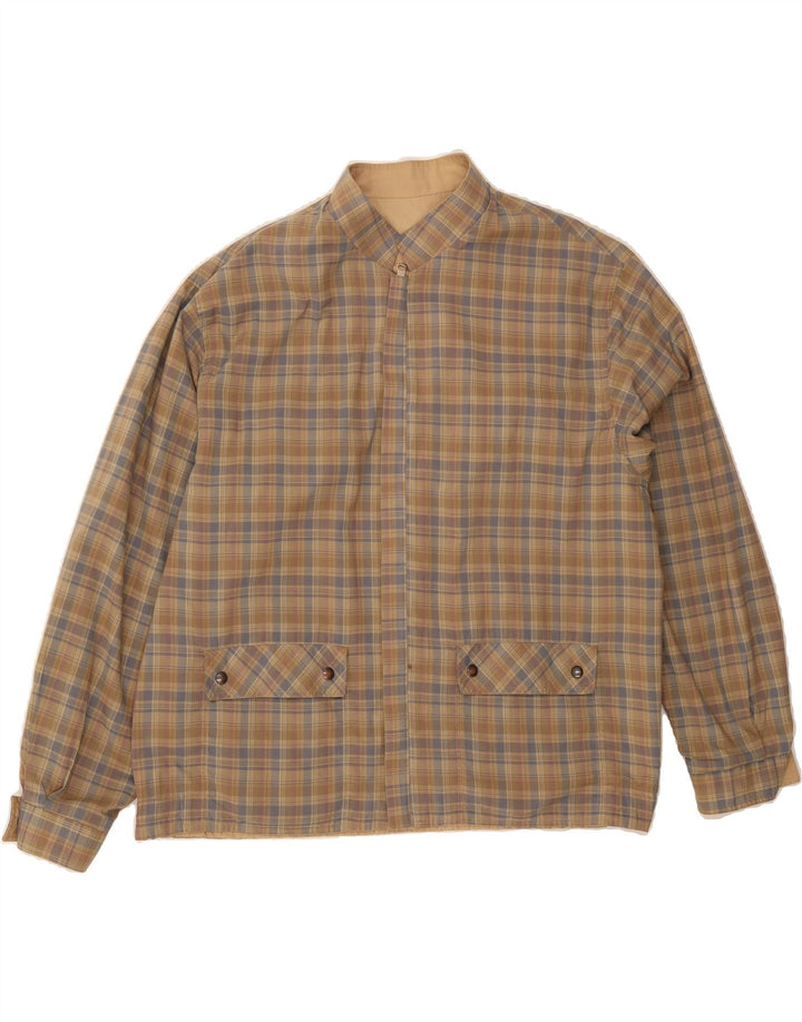 VINTAGE Mens Reversible Jacket UK 42 XL Beige Vintage Vintage and Second-Hand Vintage from Messina Hembry 