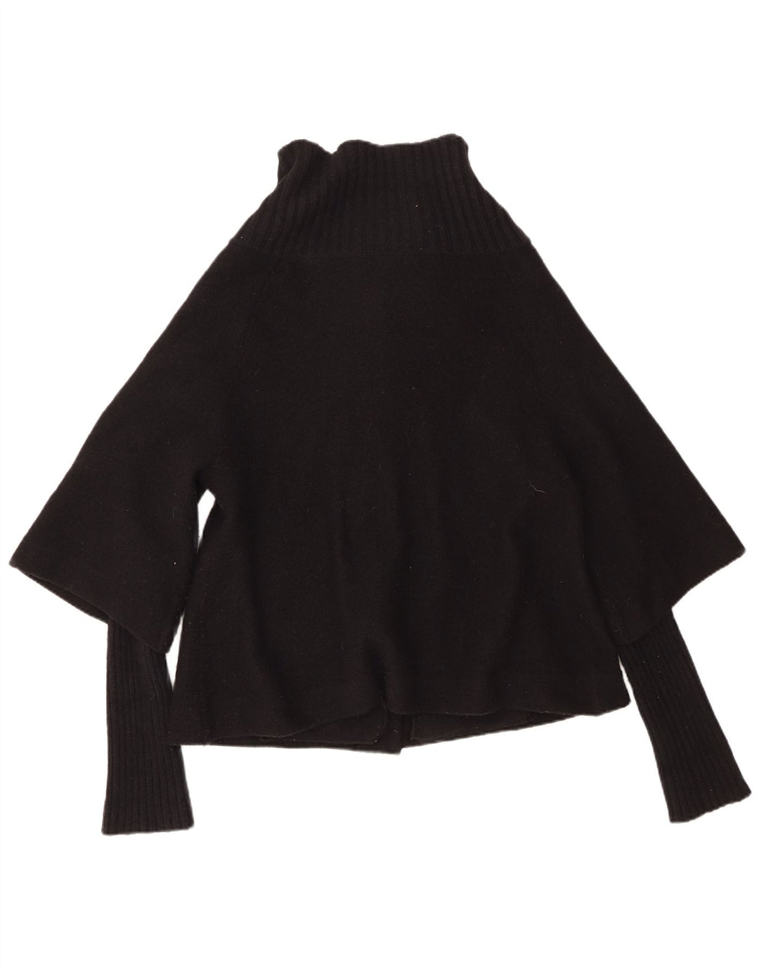 Monsoon Cardigan Femme Pull UK 14 Laine Noir Moyen