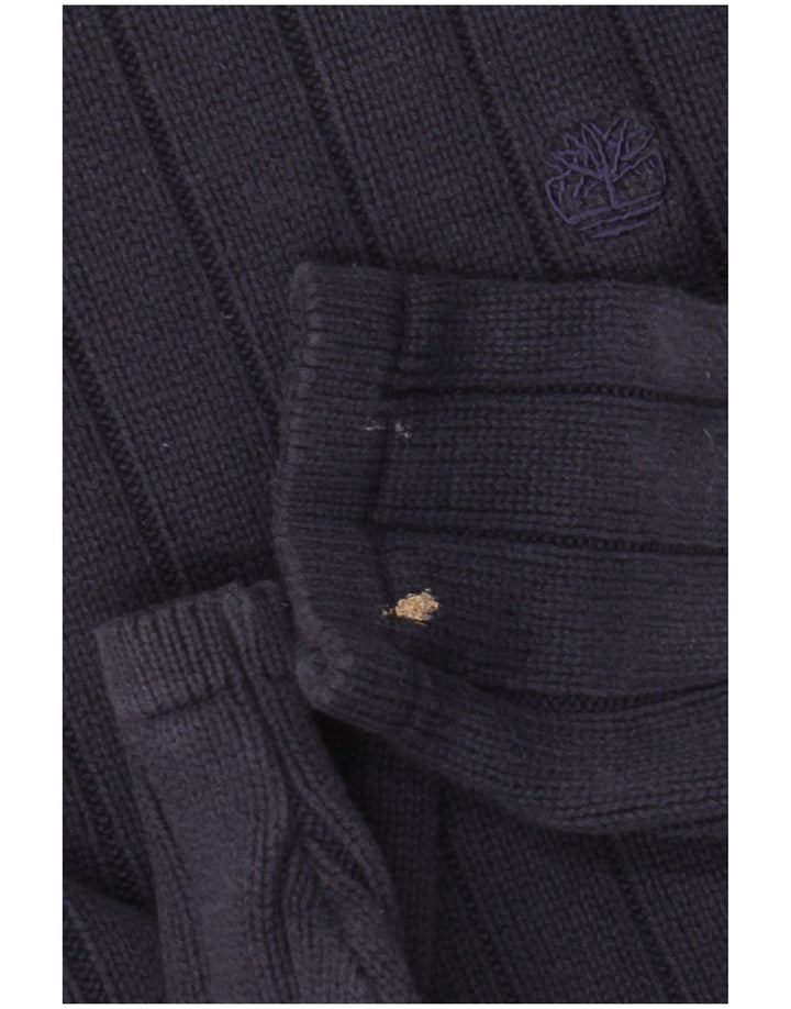 Timberland Pull Ras du Cou Homme Bleu Marine Moyen Coton