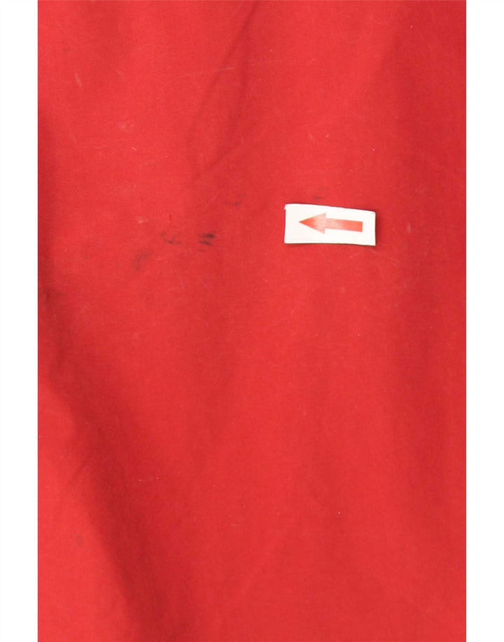 Napapijri Veste anorak graphique à capuche pour homme UK 38 Rouge moyen Polyamide