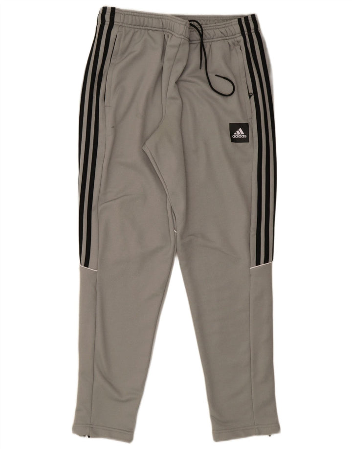 Adidas Pantalon de survêtement Aeroready pour hommes, grand gris, polyester