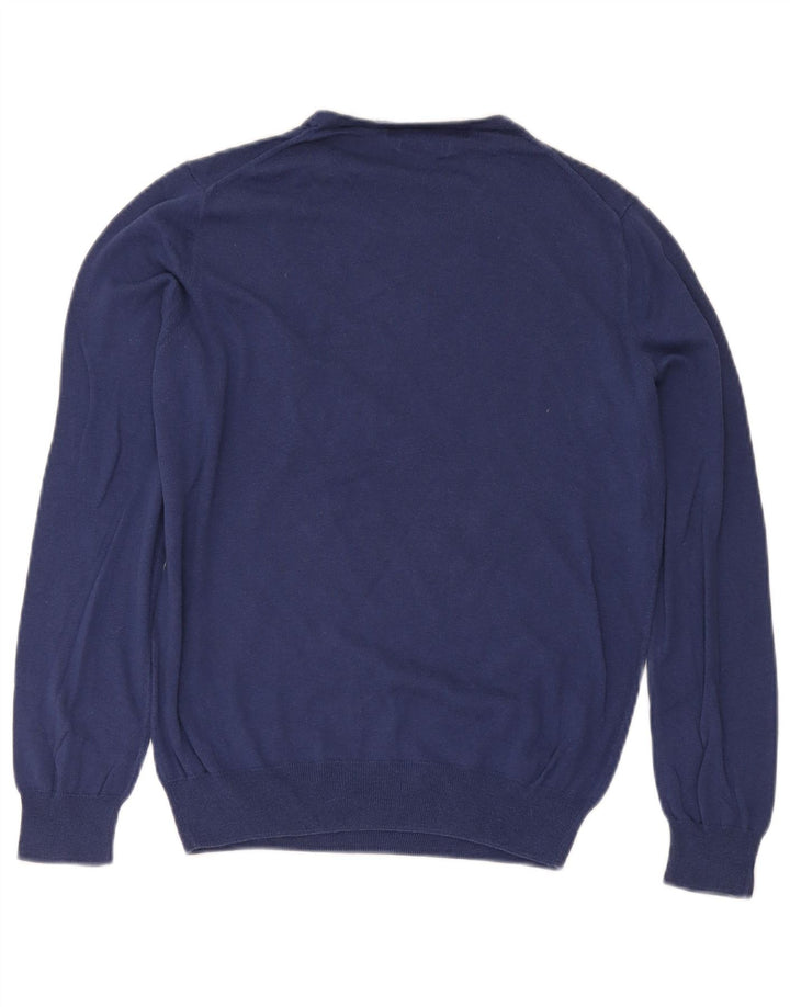 Zara Pull à col rond en soie bleu marine moyen pour homme