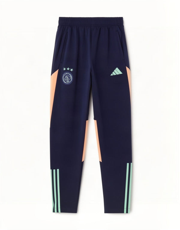 Adidas Pantalon de Survêtement Ajax Amsterdam Small Bleu Marine Colourblock Homme