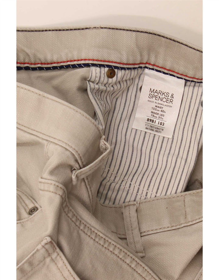 Marks & Spencer Jean droit Blue Harbor homme W40 L31 coton gris