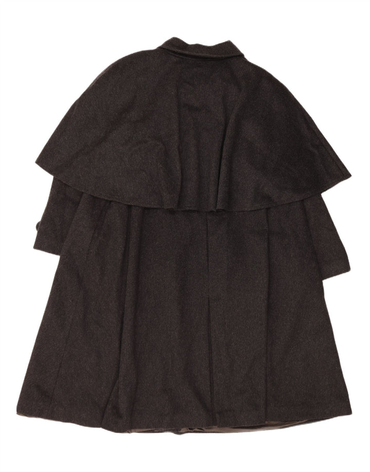 Gina Lebole Manteau Capelet Oversize Femme IT 46 Large Laine Noire