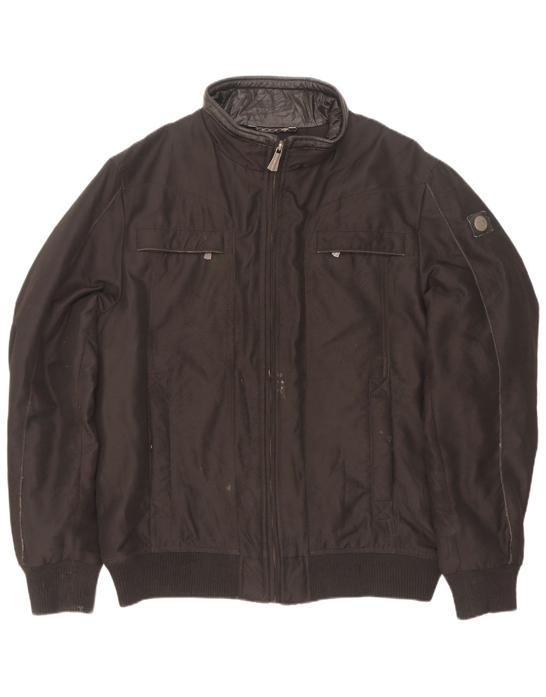Trussardi Blouson Bomber Rembourré IT 52 XL Noir Polyester Homme