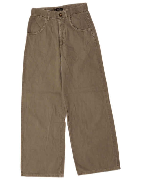 Zara Jean large pour femme EU 36 XS W26 L27 Coton kaki