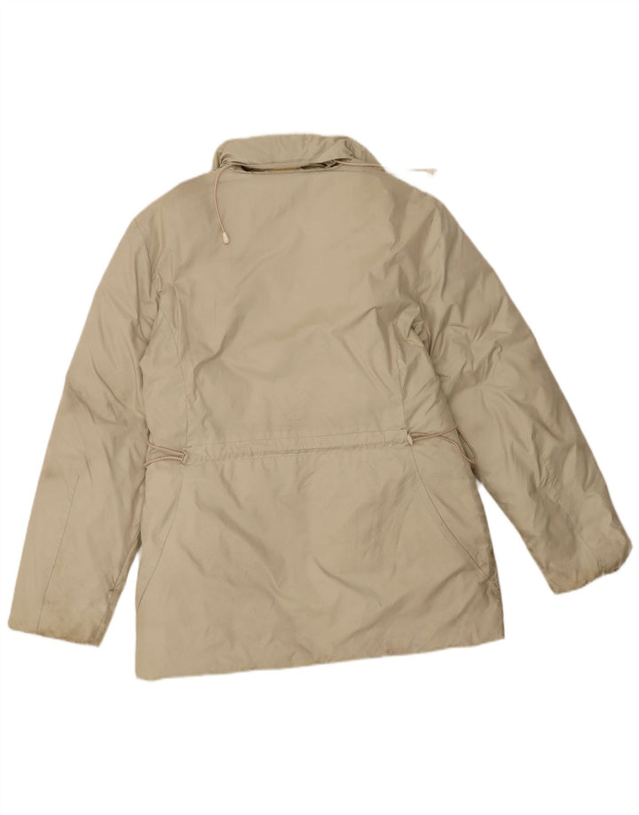 Gas Veste matelassée à capuche pour femme UK 14 Large Beige Nylon