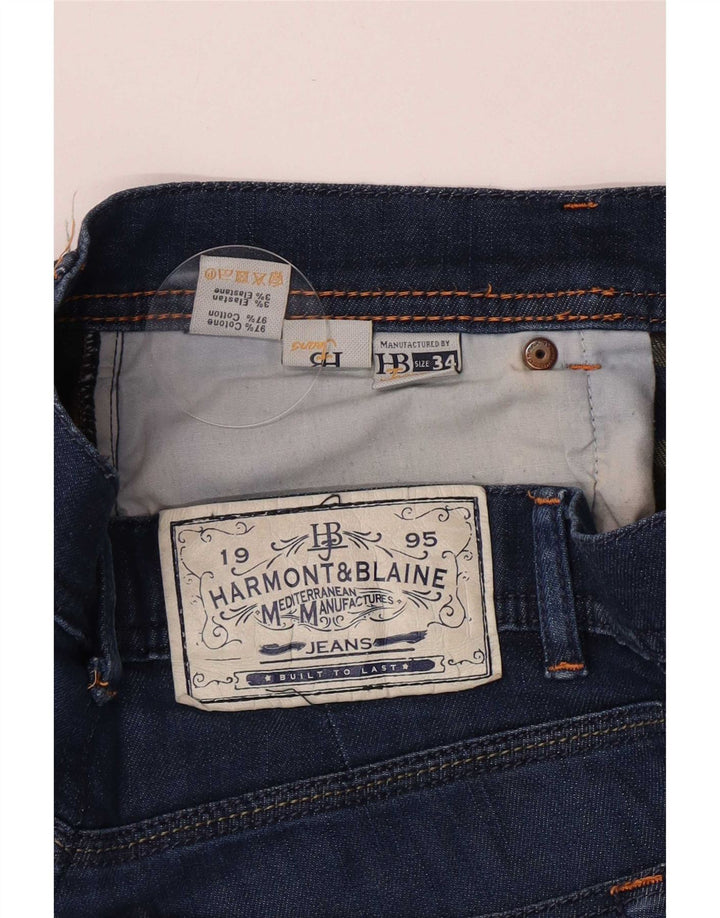 Harmont & Blaine Jean Slim Homme W30 L32 Bleu Coton