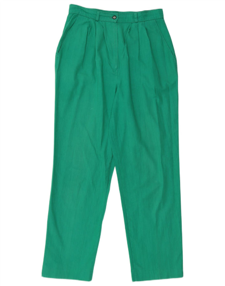 VINTAGE Pantalon Chino Pegged Femme W28 L29 Vert