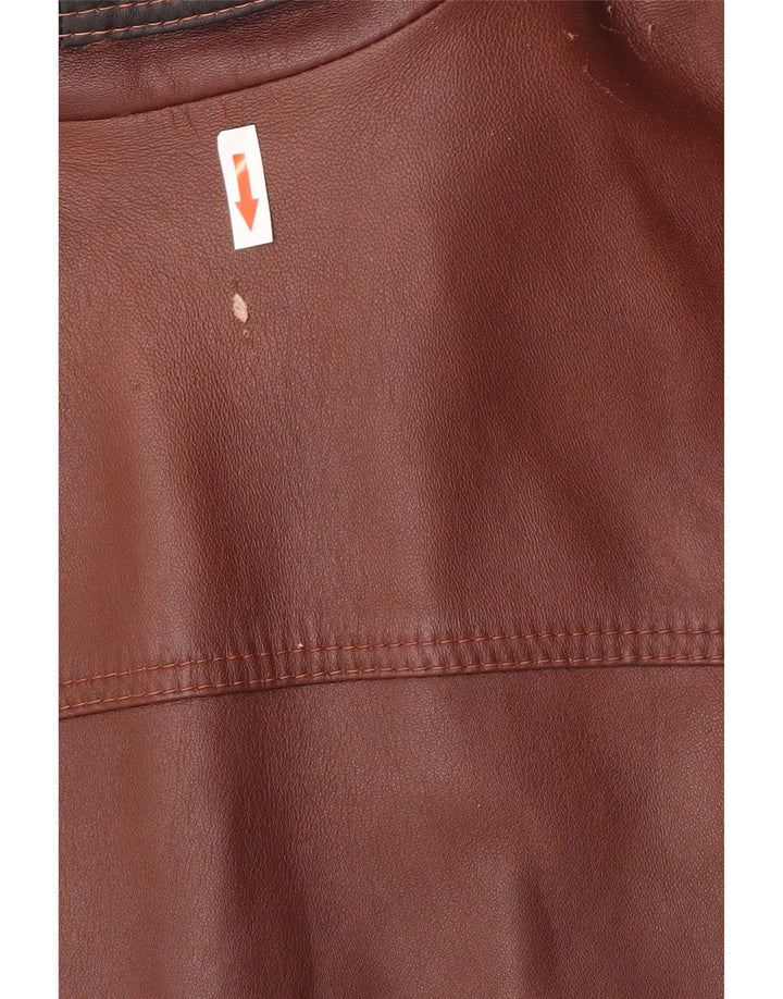 Veste en cuir Bomber homme vintage UK 40 Grand Marron