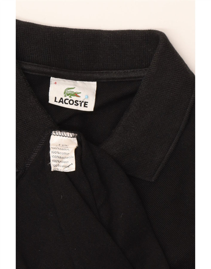 LACOSTE Polo Homme Taille 4 Coton Noir Moyen