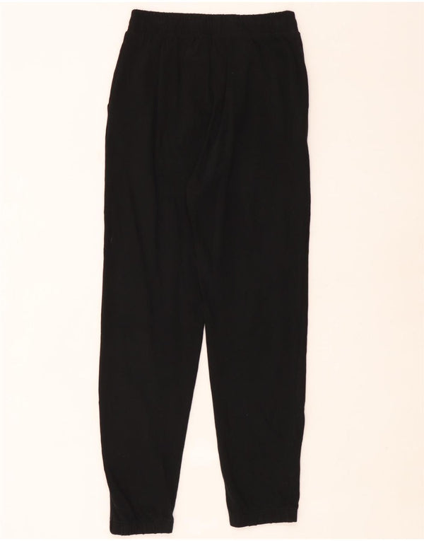 Zara Pantalon de survêtement pour femme Joggers UK 8 Small Noir Coton