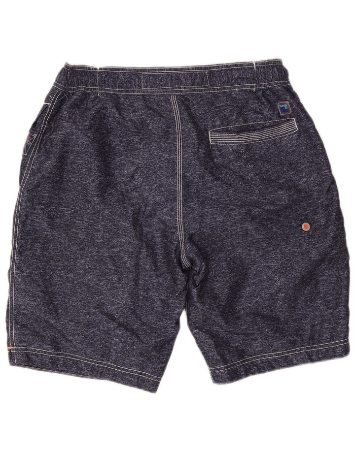 Superdry Short de Bain Graphique Homme Large Bleu Marine Polyester