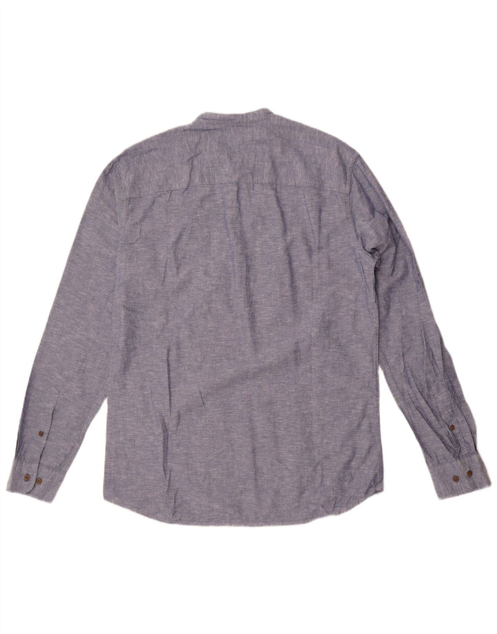 Jack & Jones Chemise Pull Slim Fit Homme Bleu Moyen Moucheté Coton