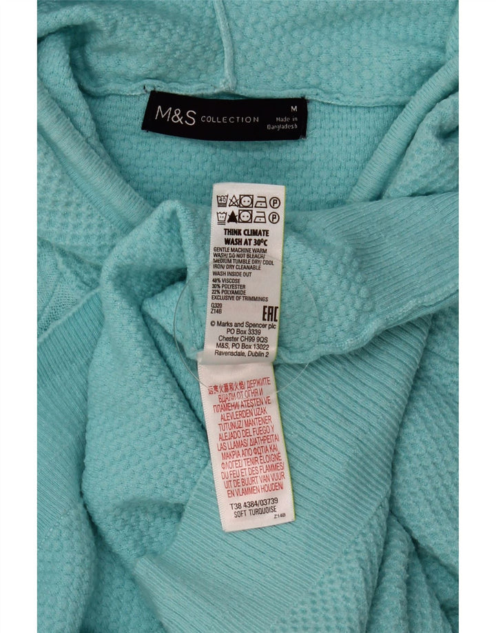 MARKS & SPENCER Pull surdimensionné pour femme UK 14 Turquoise moyen