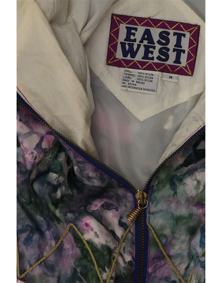 EAST WEST Veste de ski à motif abstrait pour femme UK 14 Medium Multicolore