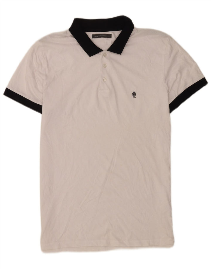 French Connection Polo Rugby Homme Grand Blanc Coton