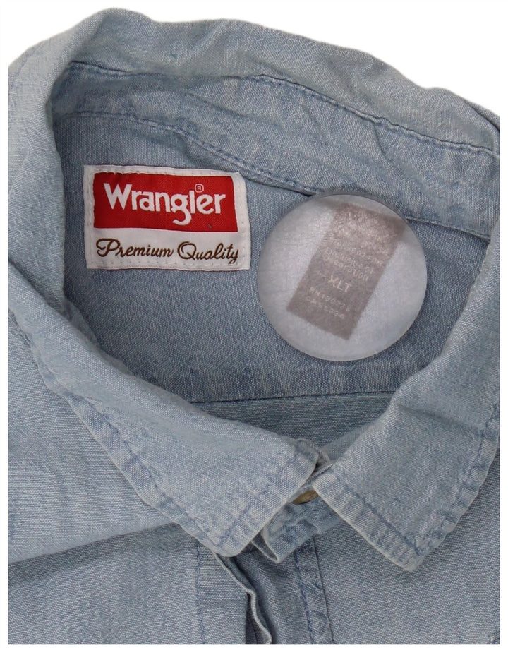 Wrangler Chemise Haute Homme XL Bleu Coton