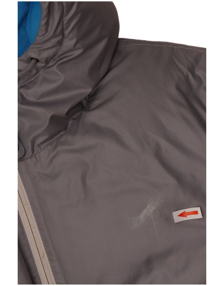 Nike Veste rembourrée à capuche pour homme UK 38 Gris moyen Polyester