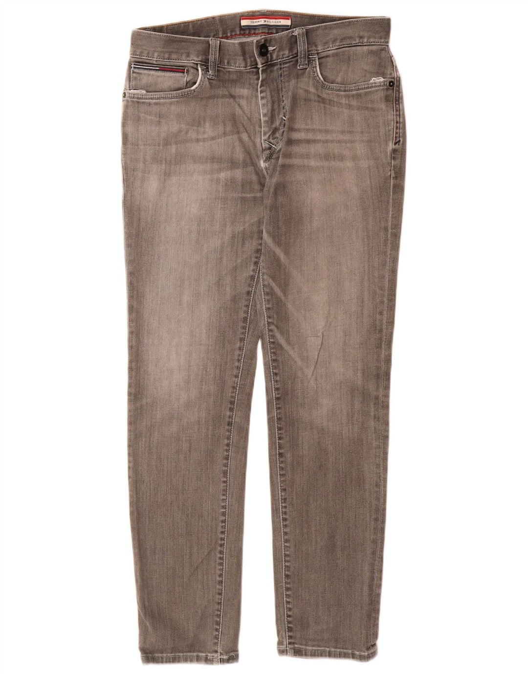 Tommy Hilfiger Jean Slim Homme W30 L30 Gris Coton