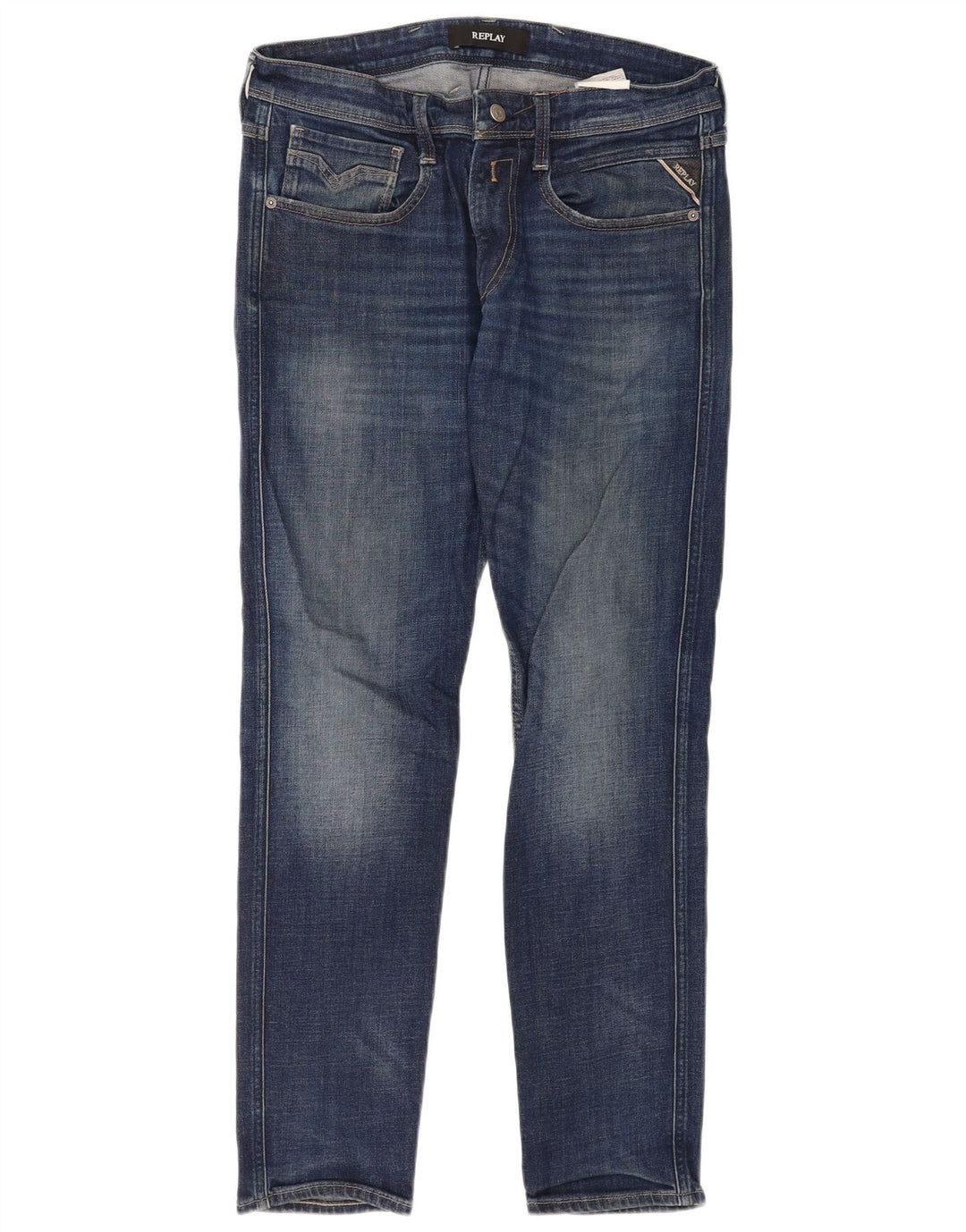 Replay Jean Slim Homme W33 L32 Bleu Coton