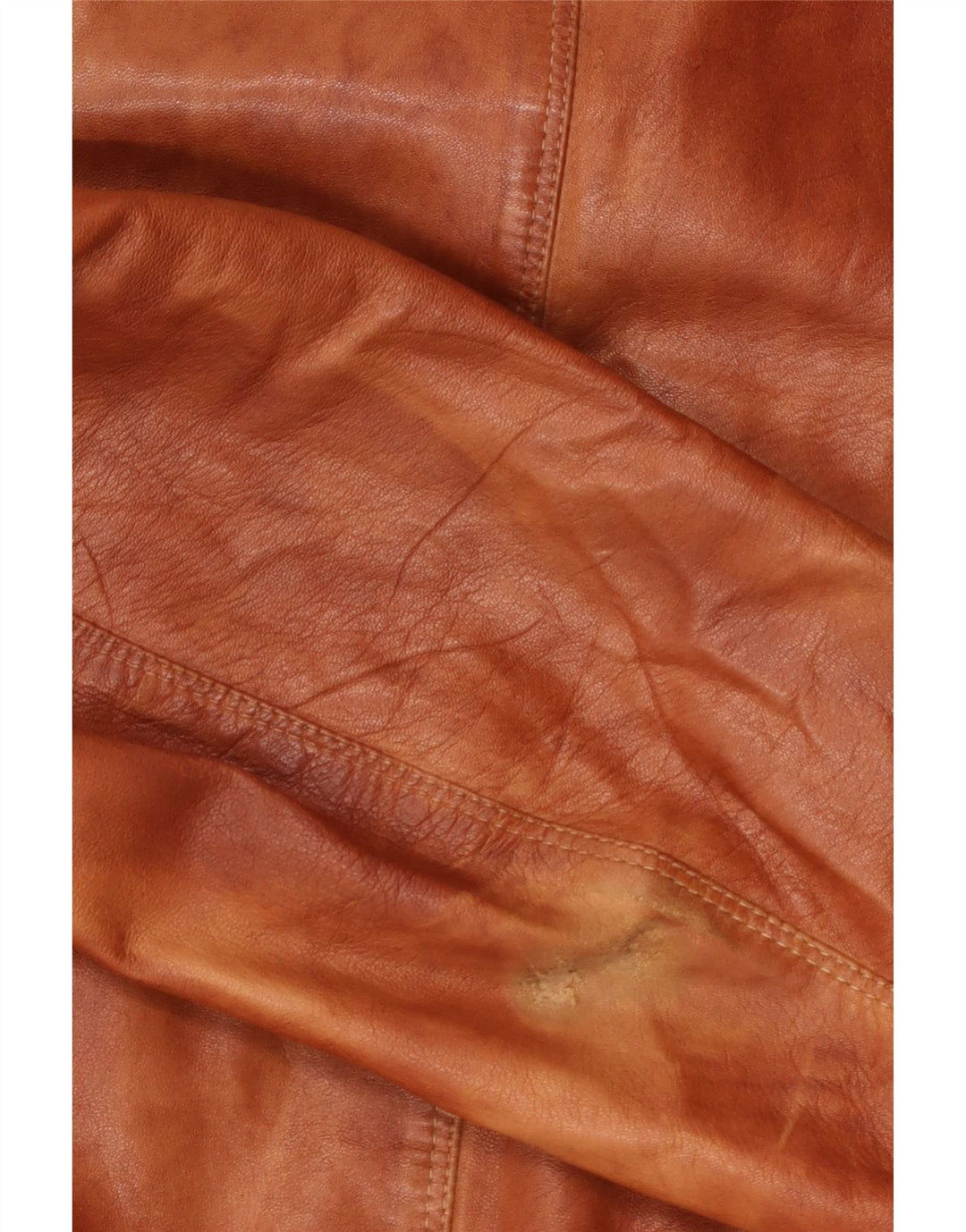 veste en cuir homme vintage UK 38 Viscose marron moyen