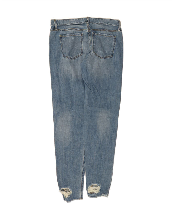 MOSSIMO Womens Boyfriend Distressed Slim Jeans US 6 Medium W28 L32 Blue Vintage Mossimo and Second-Hand Mossimo from Messina Hembry 