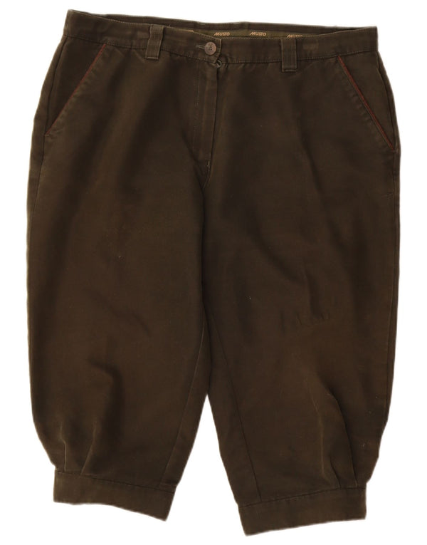 Musto Bermuda Femme UK 16 Large W34 Coton Kaki
