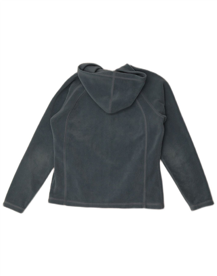 Asics Veste polaire à capuche pour femme UK 12 Bleu moyen