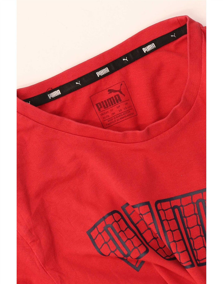 Puma T-Shirt Graphique Garçon 13-14 ans Rouge