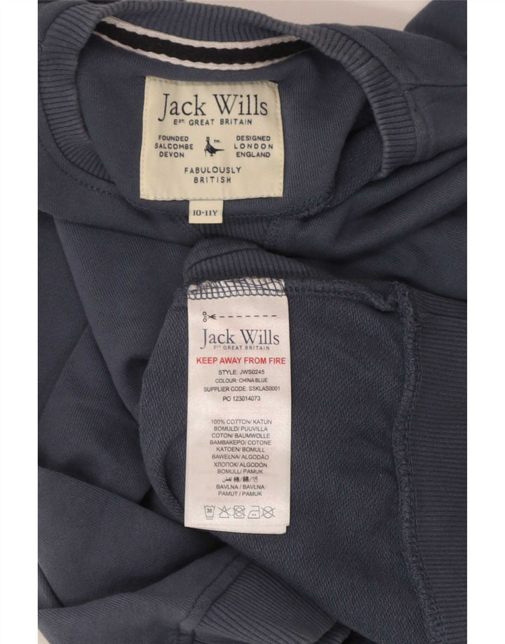 Jack Wills Sweat-shirt coupe classique pour garçon 10-11 ans Bleu