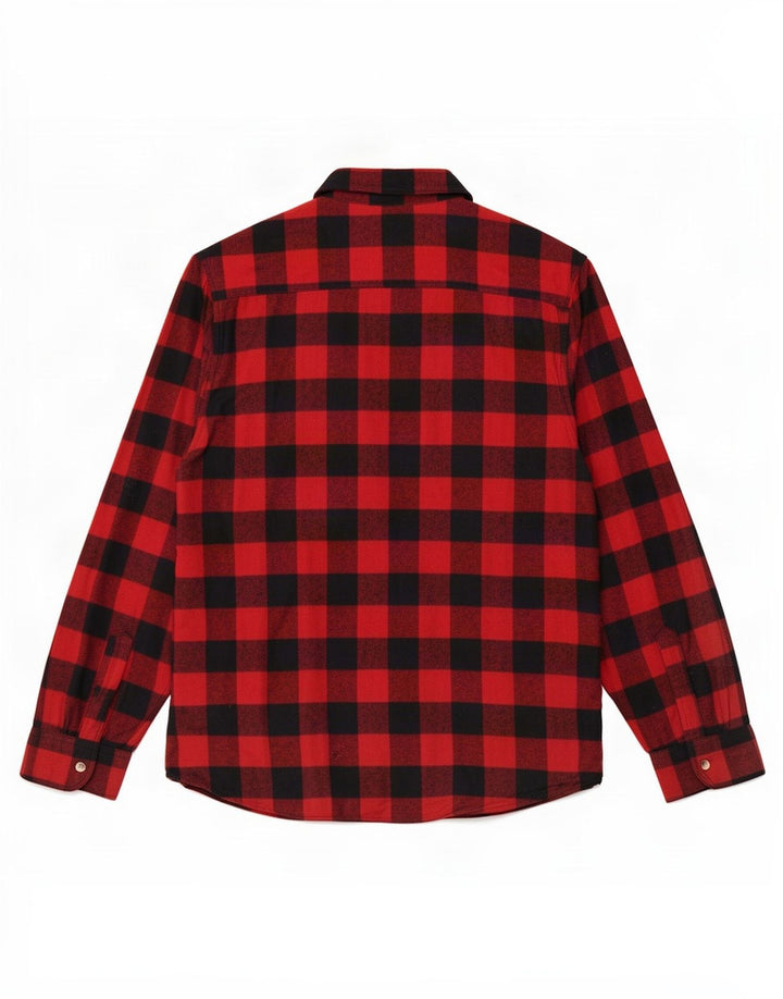 Chemise en flanelle pour homme identique XL en coton vichy rouge