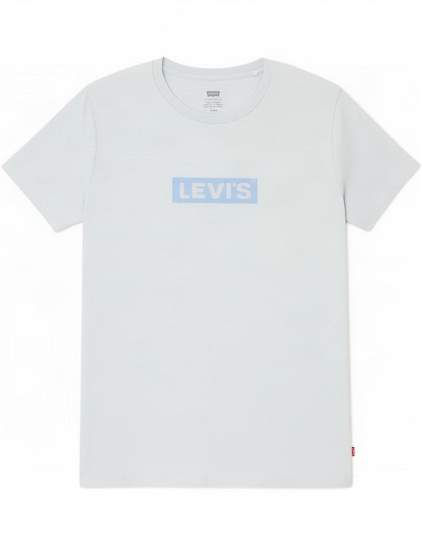 Levi's T-Shirt Graphique Femme UK 12 Bleu Moyen Coton