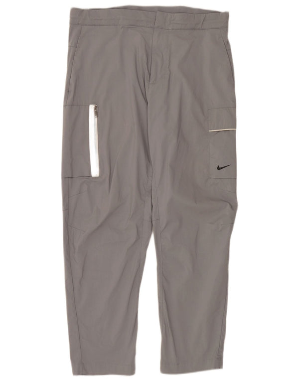 Nike Pantalon cargo droit W34 L28 Gris Coton Homme