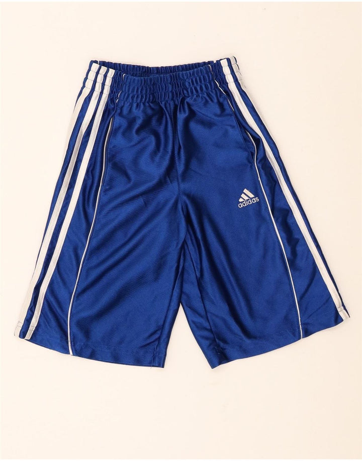 Adidas Short de sport garçon 7-8 ans XS Bleu Polyester