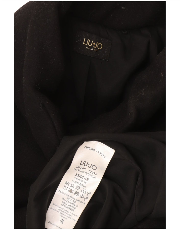 Liu Jo Manteau Femme IT 48 XL Laine Noir