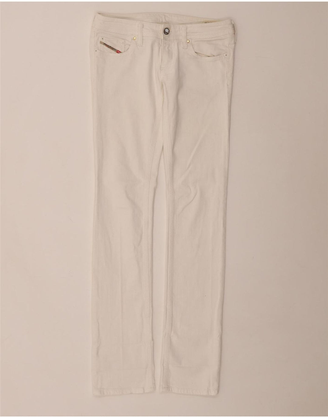 DIESEL Jean Lowky Slim Femme W28 L34 Coton Blanc