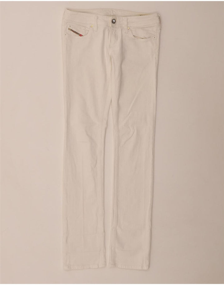 DIESEL Jean Lowky Slim Femme W28 L34 Coton Blanc