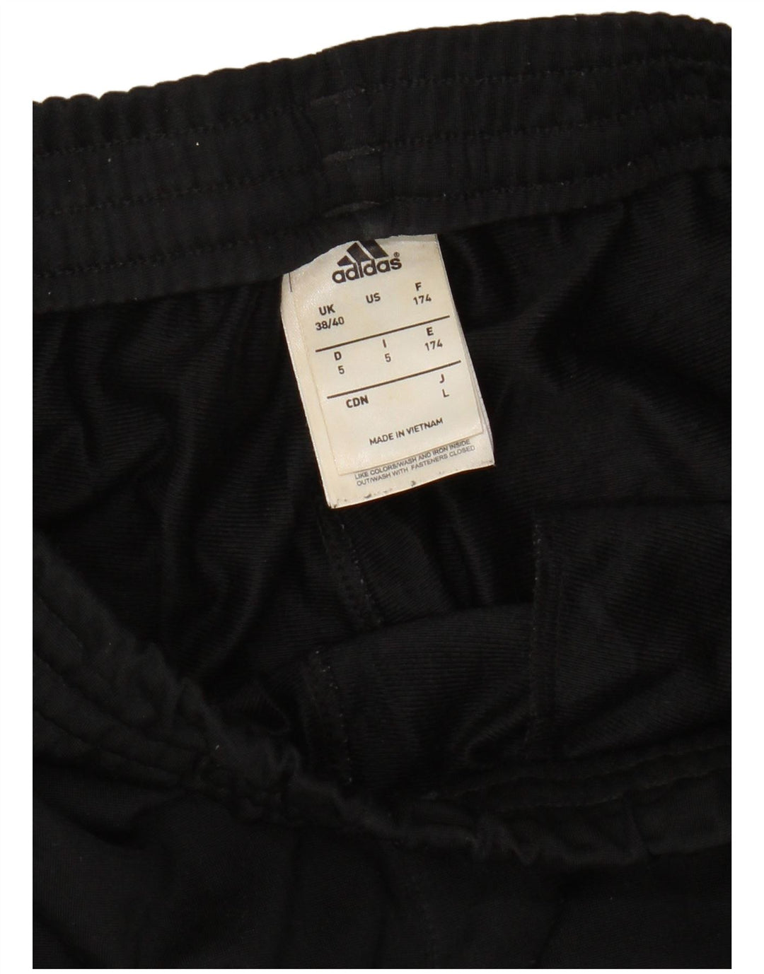 ADIDAS Mens Tracksuit Trousers UK 38/40 Medium  Black Colourblock