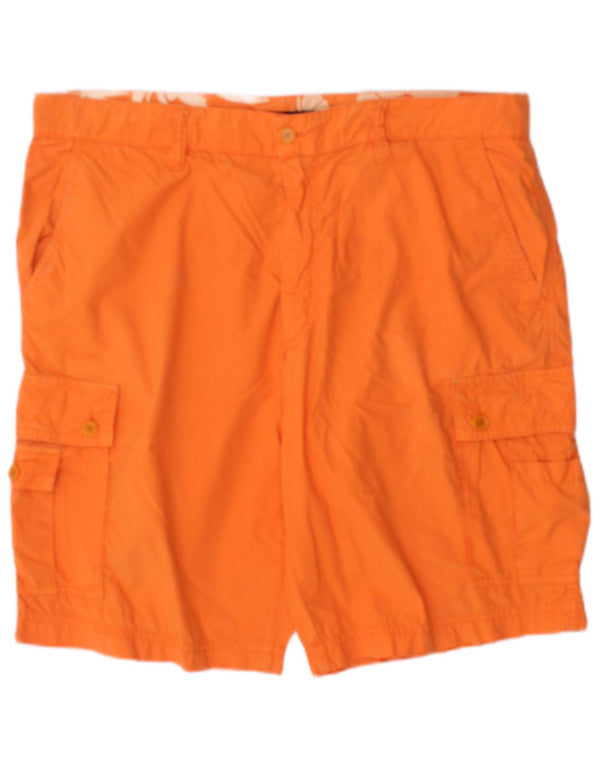 Marina Yachting Mens Cargo Shorts IT 54 2XL W42 Orange Cotton