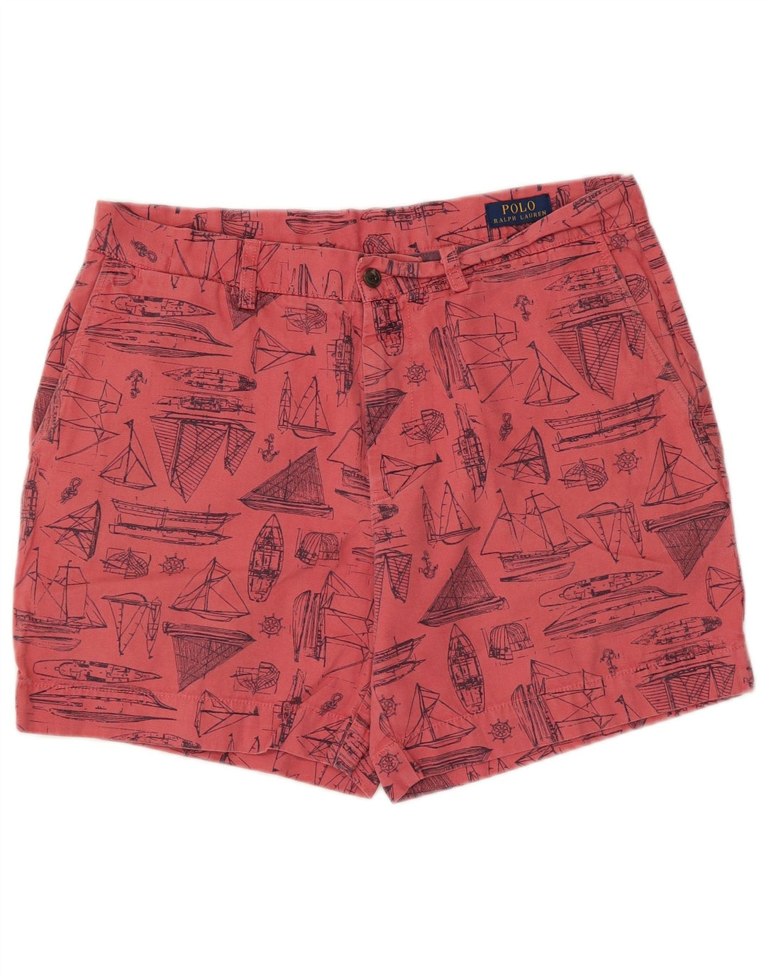 Polo Ralph Lauren Short chino à motif abstrait pour homme W33 en coton rose moyen